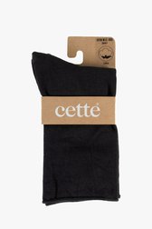 Zwarte effen sokken van Cette voor Dames