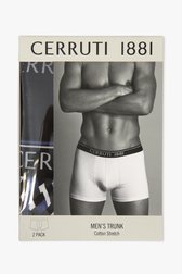 Zwarte en geprinte boxershort - 2 stuks  van Cerruti 1881 voor Heren