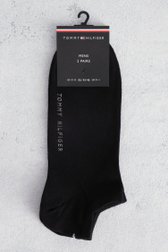 Productfoto 1 van Zwarte enkelsokken - 2 paar door Tommy Hilfiger voor Heren