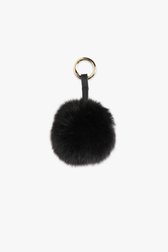 Zwarte faux fur sleutelhanger van Liberty Island voor Dames