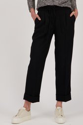 Zwarte geklede broek - 7/8 lengte van Opus voor Dames