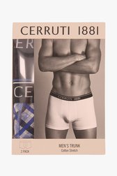 Zwarte & geprinte boxershort - 2 stuks van Cerruti 1881 voor Heren