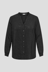 Zwarte glitterblouse van Only Carmakoma voor Dames