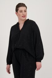 Zwarte glitterblouse van Only Carmakoma voor Dames