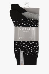 Zwarte/grijze sokken - 2 paar van Camano voor Dames