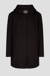 Zwarte, halflange mantel van Only Carmakoma voor Dames