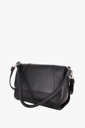 Zwarte handtas met gevlochten handvat van Modeno voor Dames