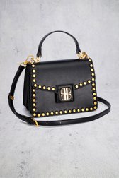 Productfoto 1 van Zwarte handtas met gouden studs door Laurent David voor Dames