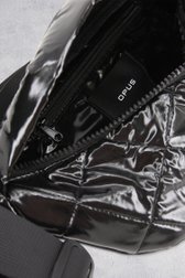 Productfoto 4 van Zwarte heuptas met glanzende look door Opus voor Dames