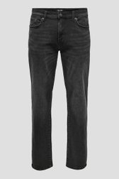 Productfoto 1 van Zwarte jeans met verwassen look -Regular fit door Only & Sons voor Heren