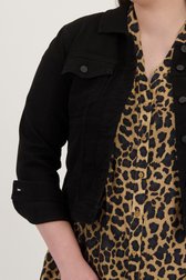 Zwarte jeansvest van Only Carmakoma voor Dames