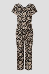 Productfoto 1 van Zwarte jumpsuit met print door More & More voor Dames