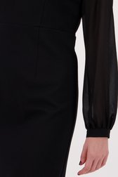 Zwarte kleed met V-hals van D'Auvry voor Dames