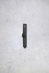 Achterkant van Zwarte lederen kaarthouder - Miniwallet original door Secri voor Heren