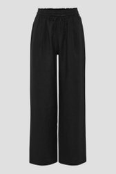 Zwarte linnen broek van Opus voor Dames