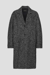 Zwarte mantel met wol van Opus voor Dames