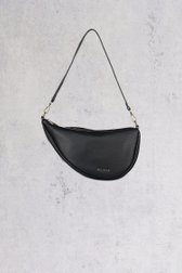 Zwarte moonbag-handtas met leatherlook van Bulaggi voor Dames