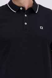 Detail van Zwarte polo  door Only & Sons voor Heren