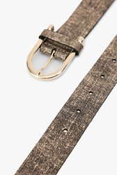 Zwarte riem met gouden effect van Louise voor Dames