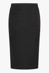 Zwarte rok in ribstof van Claude Arielle voor Dames