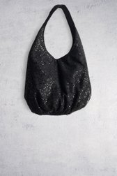 Productfoto 1 van Zwarte schoudertas met pailletten  door Opus voor Dames