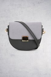 Extra foto 1 van Zwarte schoudertas met suède door Liberty Island voor Dames