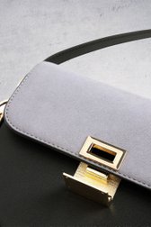 Productfoto 2 van Zwarte schoudertas met suède door Liberty Island voor Dames