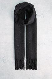 Voorkant van Zwarte sjaal met glitters door Liberty Island voor Dames