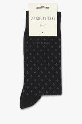 Zwarte sokken met print van Cerruti 1881 voor Heren