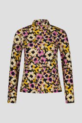 Zwarte souspull met kleurrijke bloemenprint van More & More voor Dames