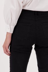 Zwarte stretchbroek met elastische tailleband van Claude Arielle voor Dames