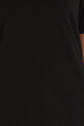 Zwarte T-shirt in stretchkatoen van Liberty Island voor Dames