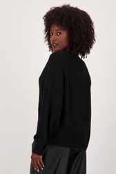 Achterkant van Zwarte trui met glitters door JDY voor Dames