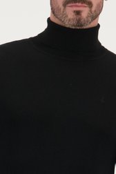 Detail van Zwarte trui met rolkraag door Dansaert Black voor Heren