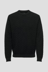 Zwarte trui met ronde hals van ONLY & SONS voor Heren
