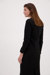 Zwarte vest in ribstof van Claude Arielle voor Dames