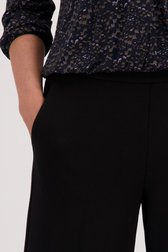 Zwarte wijde broek - 7/8 lengte van Opus voor Dames