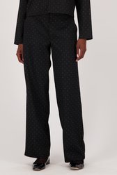 Zwarte wijde broek met steentjes van JDY voor Dames