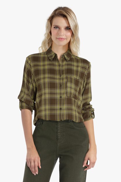 Mode Blouses Geruite blouses H&M Geruite blouse geruite print casual uitstraling 