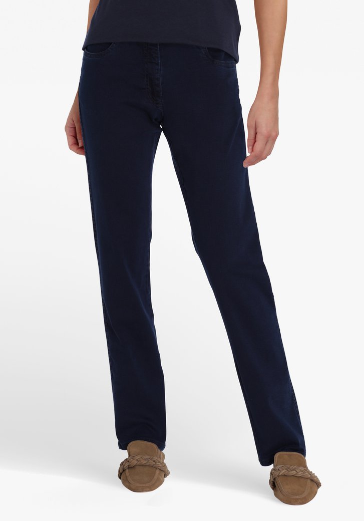 Blauwe jeans met hoge taille - slim fit - L30