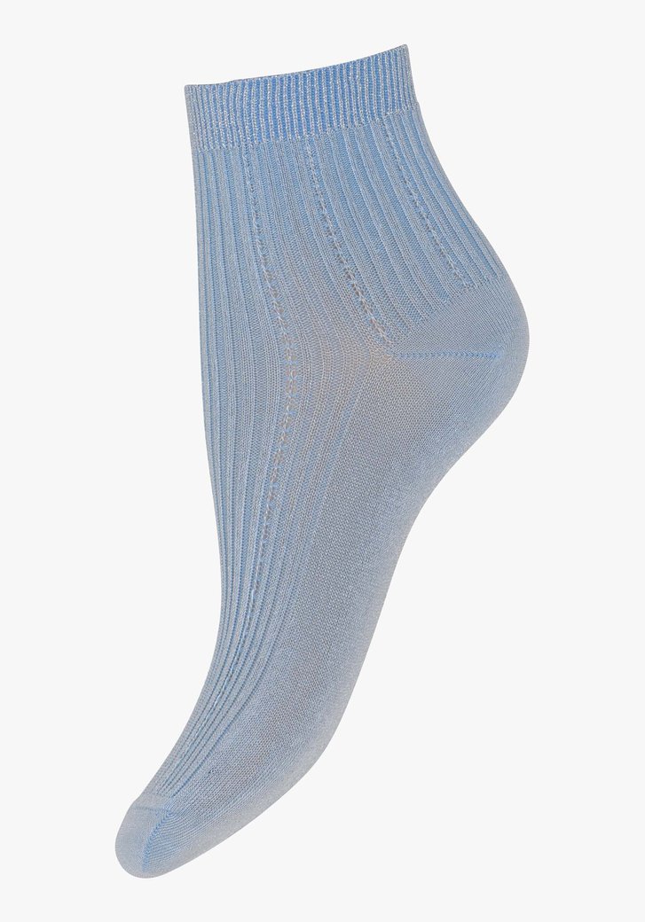 Blauwe sokken met glitterboord