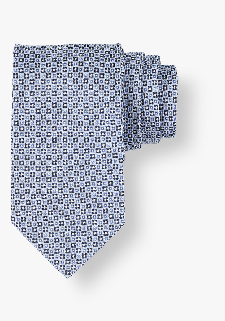 Cravate bleu clair à petites fleurs