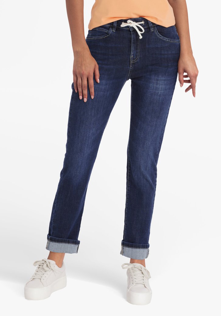 Donkerblauwe jeans - mom fit