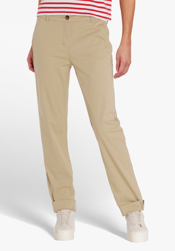 Pantalon beige - slim fit