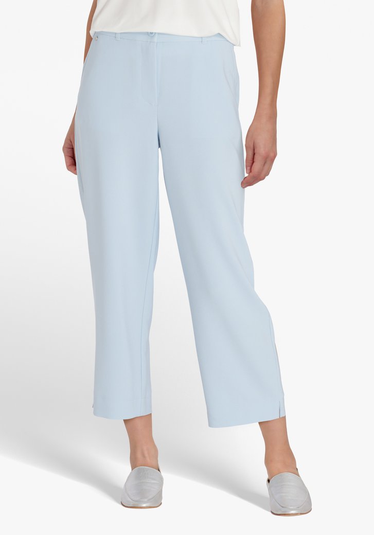Pastelblauwe broek - straight fit van Claude Arielle | | e5