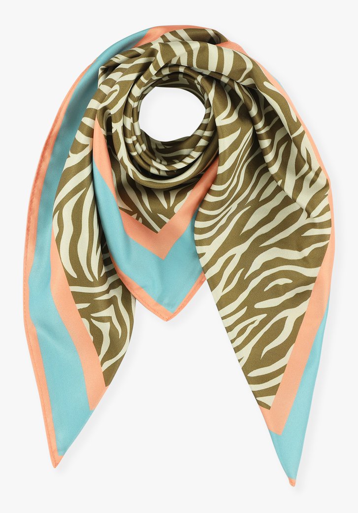 Sjaal met zebraprint