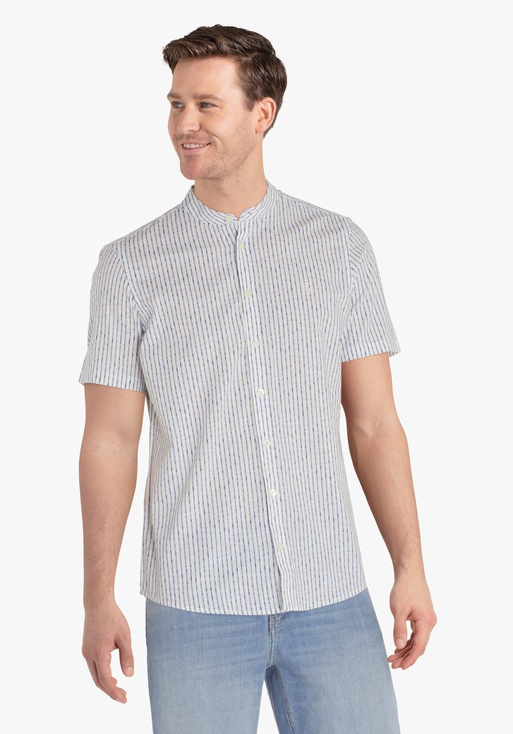 Wit gestreept hemd - regular fit
