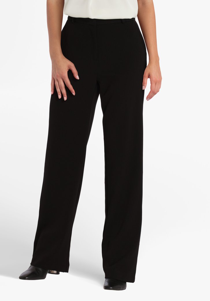 Zwarte geklede broek - straight fit